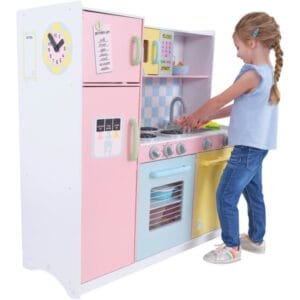 Cocina de juguete Kidkraft Large Pastel con accesorios