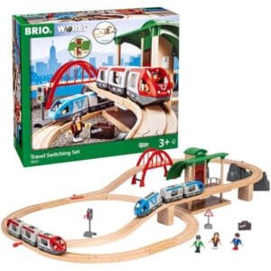 - Set circuito de tren de pasajeros con transbordo de BRIO