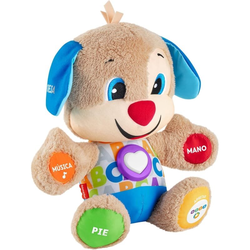 Perrito peluche interactivo primeros descubrimientos ríe y aprende con luces y sonidos