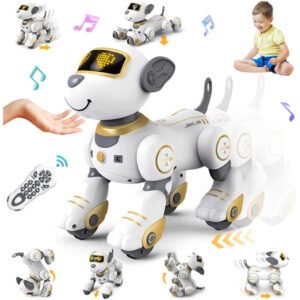 Juguete perro robot a control remoto 17 funciones interactivo programable