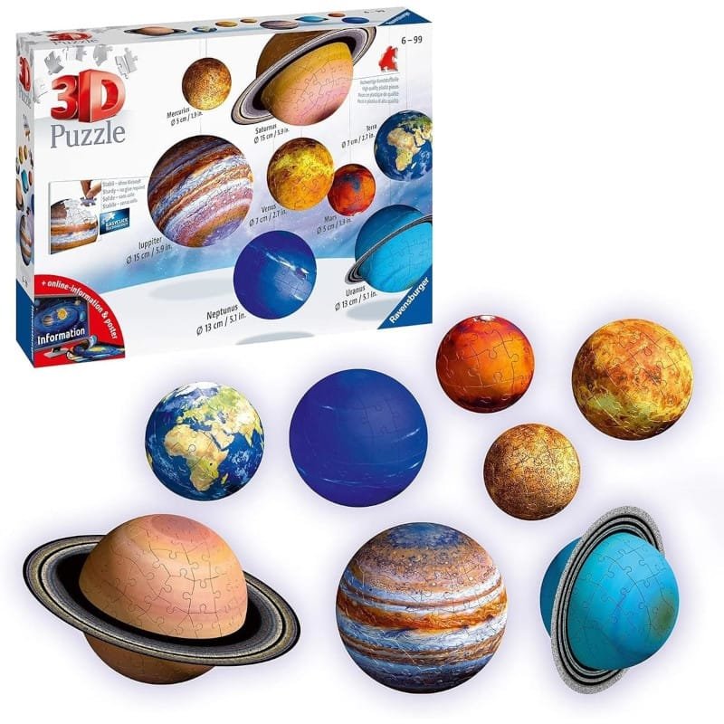 Puzzle 3D de Ravensburger del Sistema Solar de la Tierra