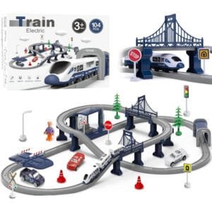 Juguete de tren eléctrico coches y accesorios de vías de LZDMY