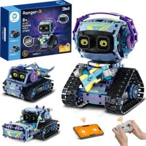 Juguete STEM de construcción más programación robot RockRoller transformable 3 en 1