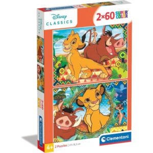 2 Puzzles del rey león de 60 Piezas The Lion King