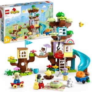 LEGO Duplo Casa del Árbol 3 en 1 con figuras de familia tobogán y animales